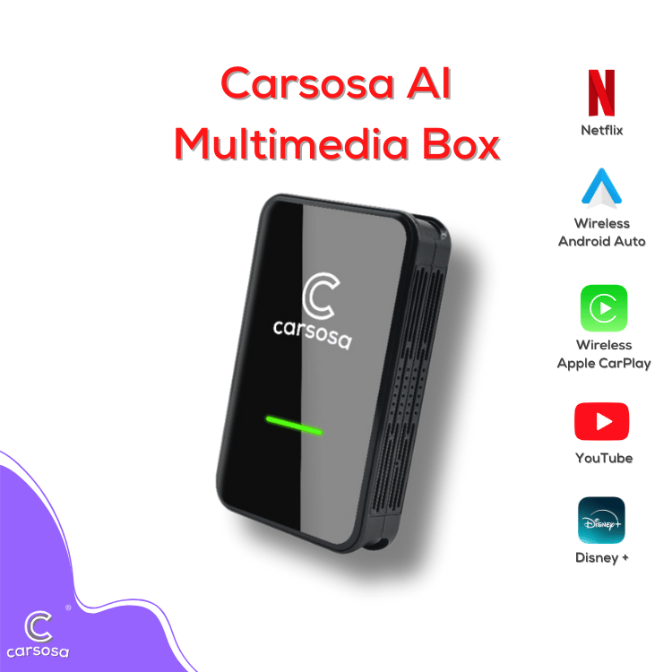 Carsosa Multimedia AI Box | For All Vehicles With Factory Wired Apple CarPlay