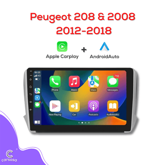 Peugeot 208 & 2008 | 2012-18 | Apple CarPlay & Android Auto | 9" Car Radio