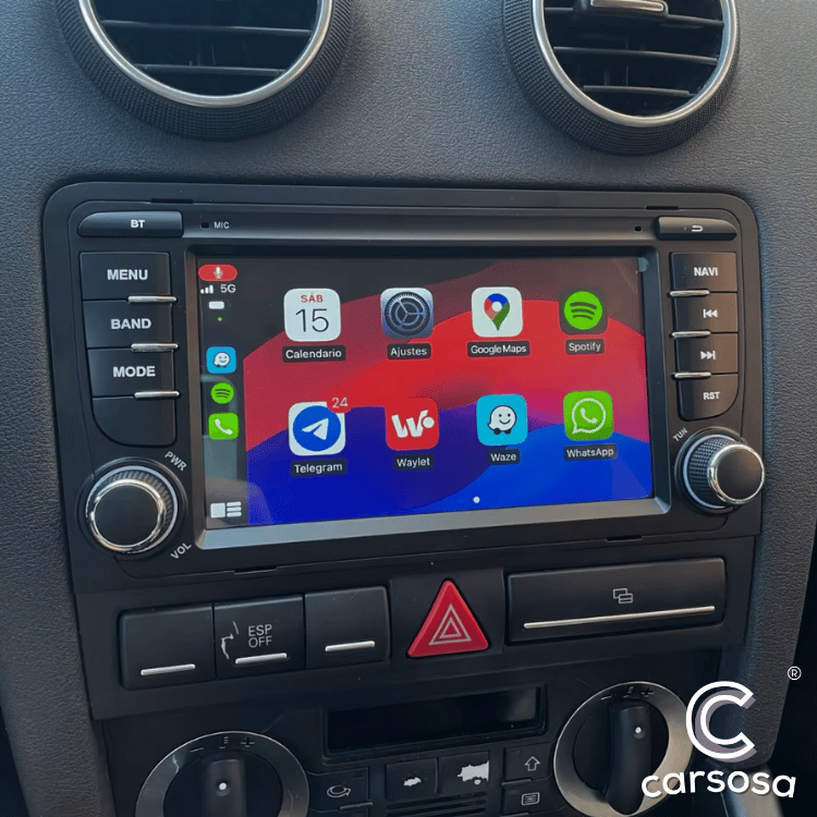 Audi A3 8P | 2003-2012 | Apple CarPlay & Android Auto | 7" Car Radio