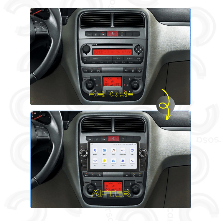 FIAT Grande Punto | 2007-12 | Apple CarPlay & Android Auto | 7.0" Car Radio