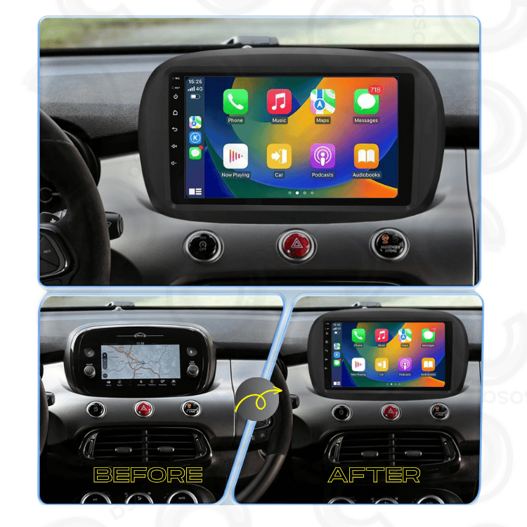 FIAT 500X | 2014-2020 | Apple CarPlay & Android Auto | 7" Car Radio