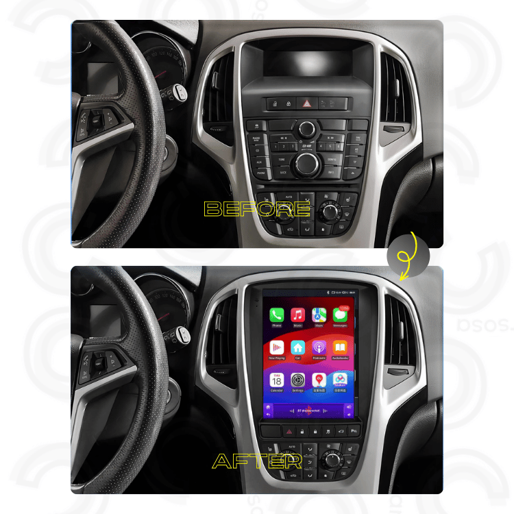 Vauxhall Opel Astra J | 2009-15 | Apple CarPlay & Android Auto | 9.7" Vertical Car Radio