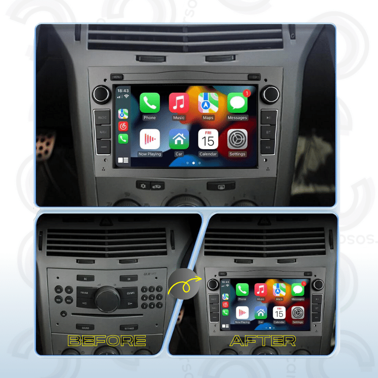 Vauxhall Corsa, Astra, Zafira,... | Apple CarPlay & Android Auto | 7" Car Radio