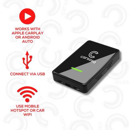 Carsosa® Multimedia AI Box | For All Vehicles With Factory Wired Apple CarPlay