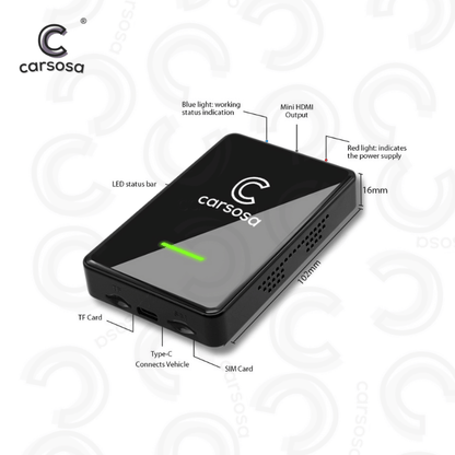 Carsosa® Multimedia AI Box | For All Vehicles With Factory Wired Apple CarPlay