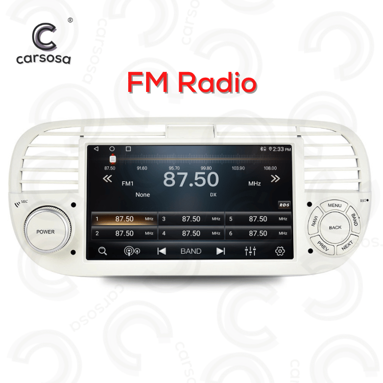 FIAT 500 & Abarth | 2008-2015 | Apple CarPlay & Android Auto | 7.0" Car Radio