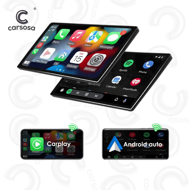 Hikity Android 15 Autoradio Für Toyota Aygo/Peugeot 107/Citroen C1 (2004-2014) – 10,1 Zoll, CarPlay, Android Auto, Rückfahrkamera