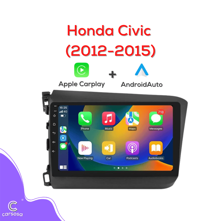 Honda Civic | 2012-2015 | Apple CarPlay & Android Auto | 7" Car Radio