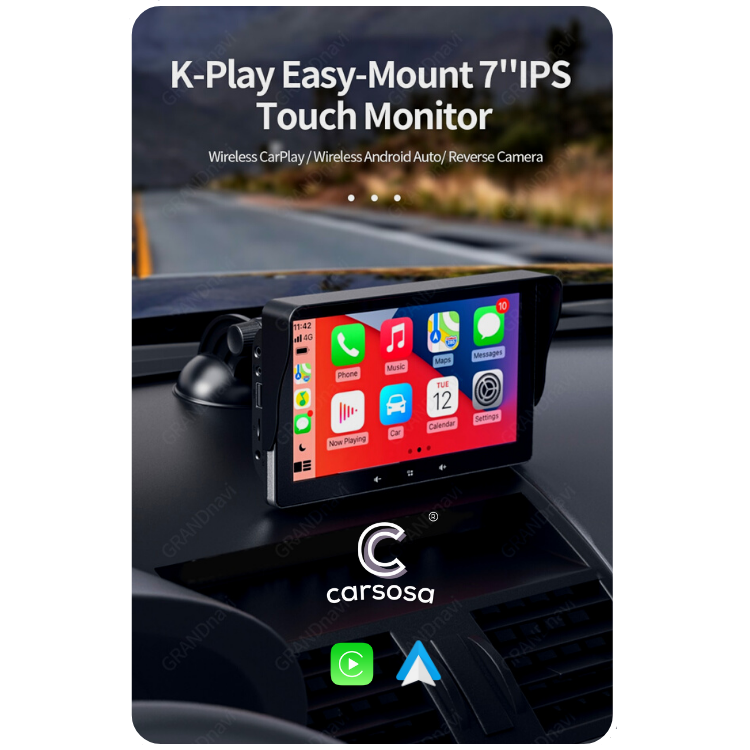 Universal | All Car Models | Apple CarPlay & Android Auto | 7.0" Wireless Car Radio