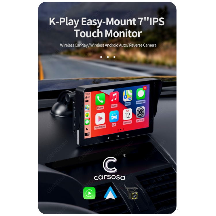 Universal | All Car Models | Apple CarPlay & Android Auto | 7.0" Wireless Car Radio