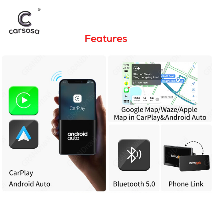 Universal | All Car Models | Apple CarPlay & Android Auto | 7.0" Wireless Car Radio